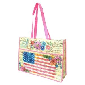 Punch Studio Floral USA Large Tote Bag (42702)